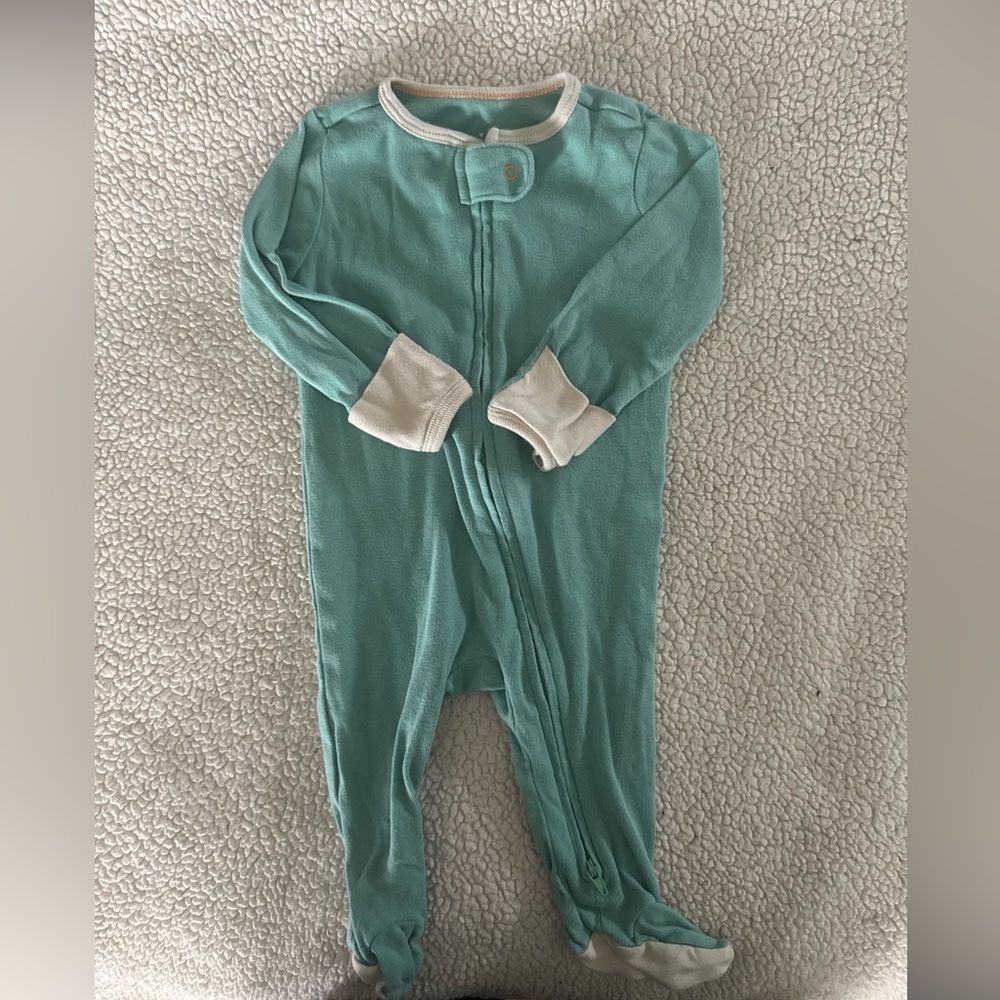 Cloud Island Aqua Kids Footie Pajamas